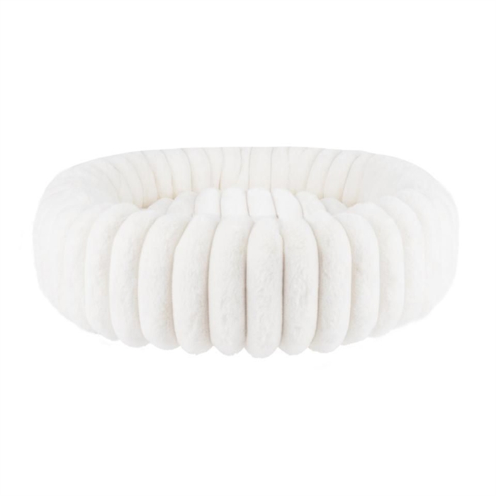 Nordic Paws Ripple Comfort Rund Hundeseng Hvid