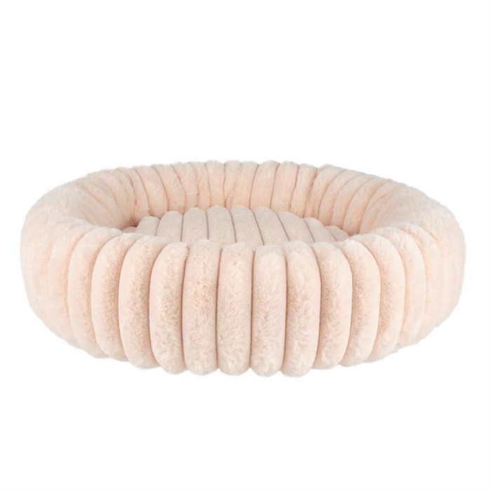 Nordic Paws Ripple Comfort Rund Hundeseng Lyserød