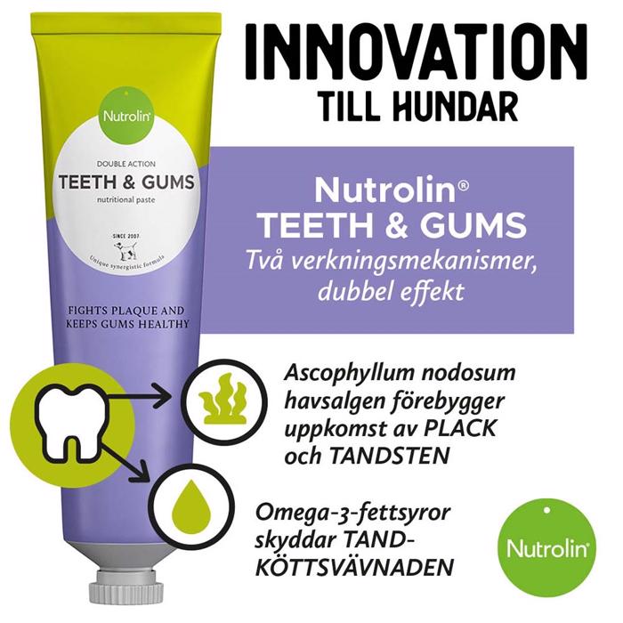 Nutrolin Teeth & Gums Fodertilskud på Tube Understøtter Tænder og Mund 200g