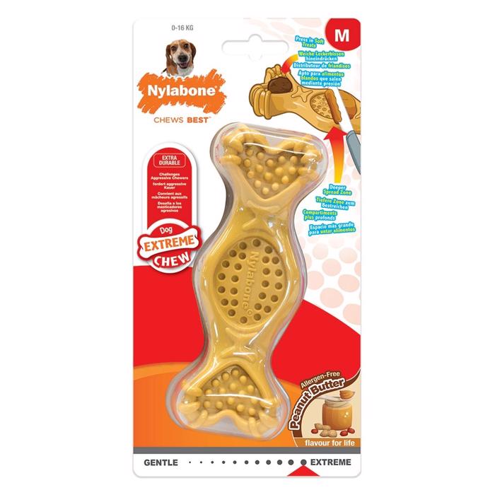 Nylabone Extreme Chew Fill It Tyggelegetøj Med Peanutbutter Smag