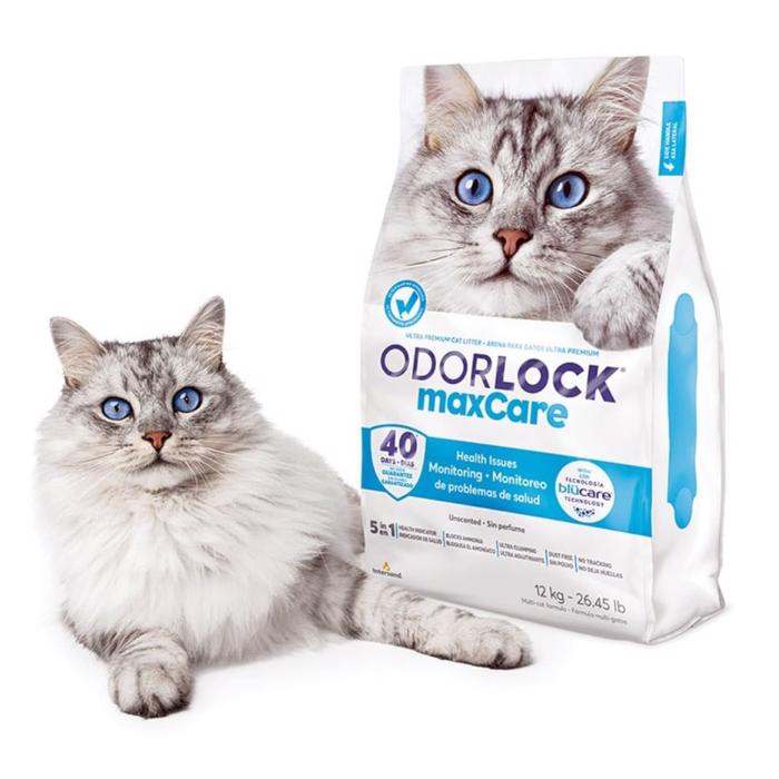 Odour Lock MaxCare Kattegrus med Surhedsindikator 12 Kg