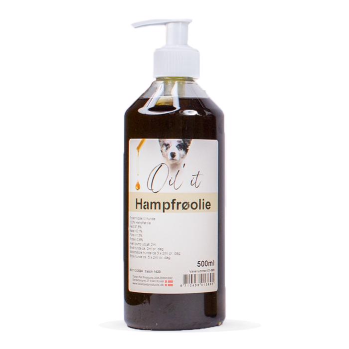 Oil\'It Hampfrøolie Til Hunde 500ml