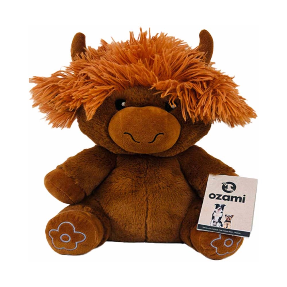 Ozami Furryfarm Animal Brun Korthåret Skotsk Højlands Hundebamse