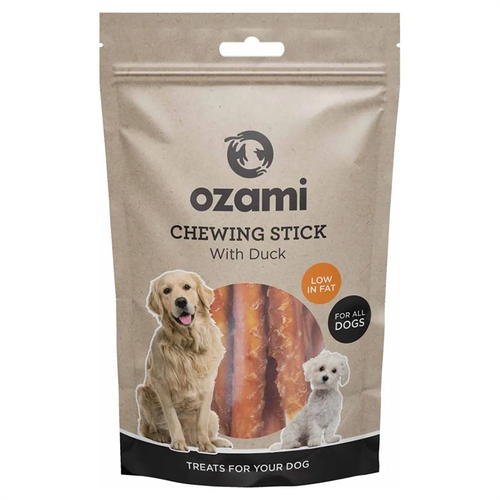 Ozami Naturlig Godbid Til Hunden Chewing Stick with Duck 100g