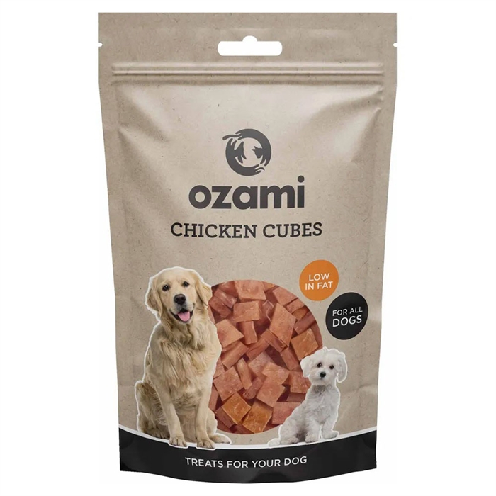 Ozami Naturlig Godbid Til Hunden Chicken Cubes 100g
