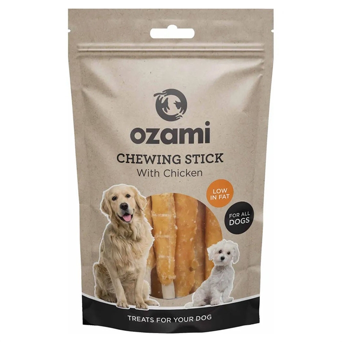 Ozami Naturlig Godbid Til Hunden Chewing Stick with Chicken 100g