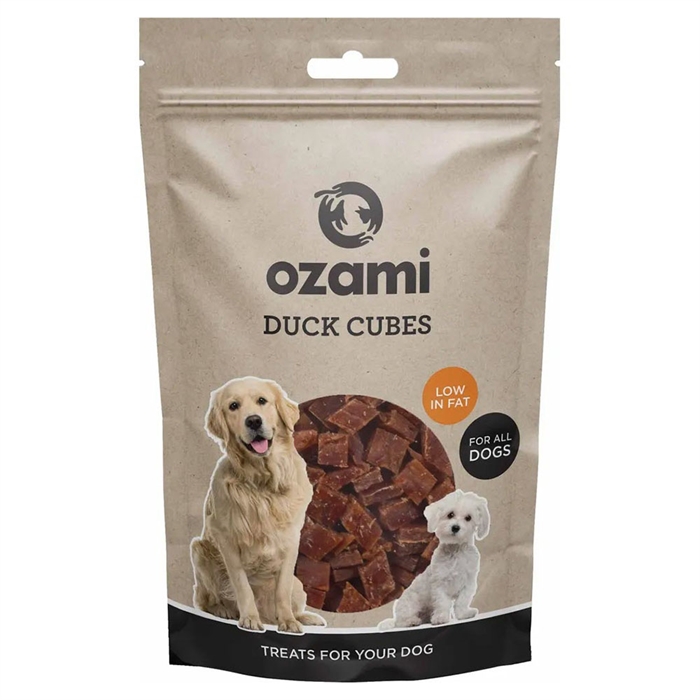 Ozami Naturlig Godbid Til Hunden Duck Cubes 100g