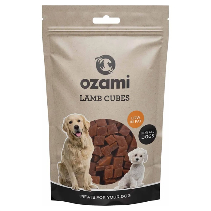 Ozami Naturlig Godbid Til Hunden Lamb Cubes 100g
