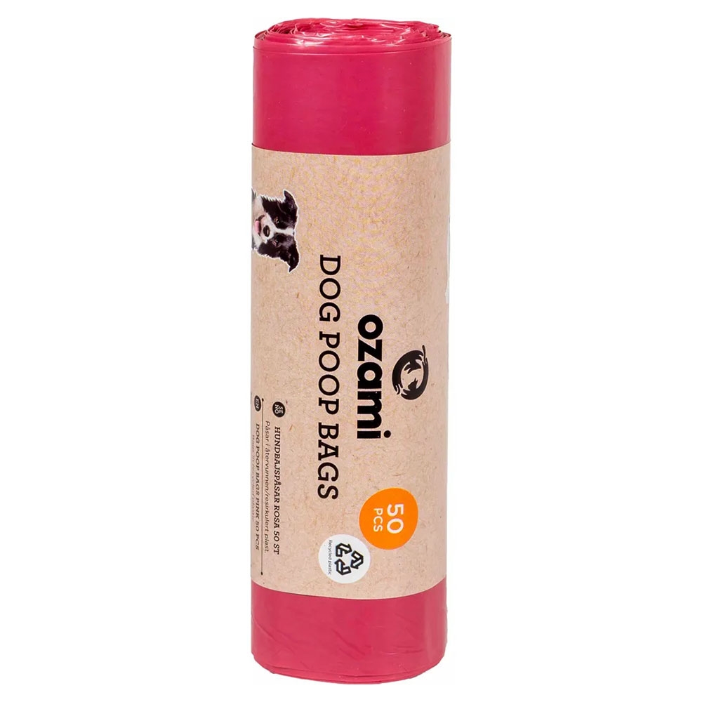 Ozami Hundeposer uden Håndtag PINK 50 stk