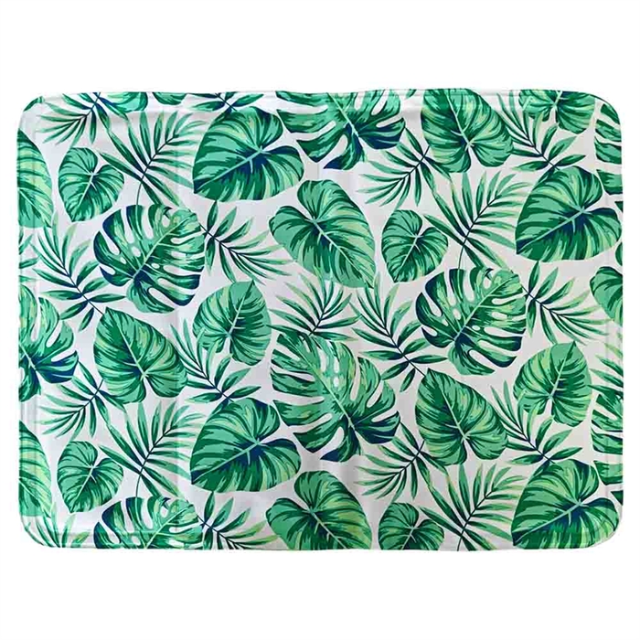 Ozami Cooling Mat Hundens Kølemåtte 40x50 cm GREEN LEAF