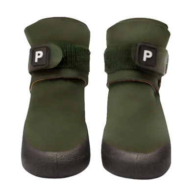 Paikka Hundesko med Velcrolukning 2 Stk GRØN