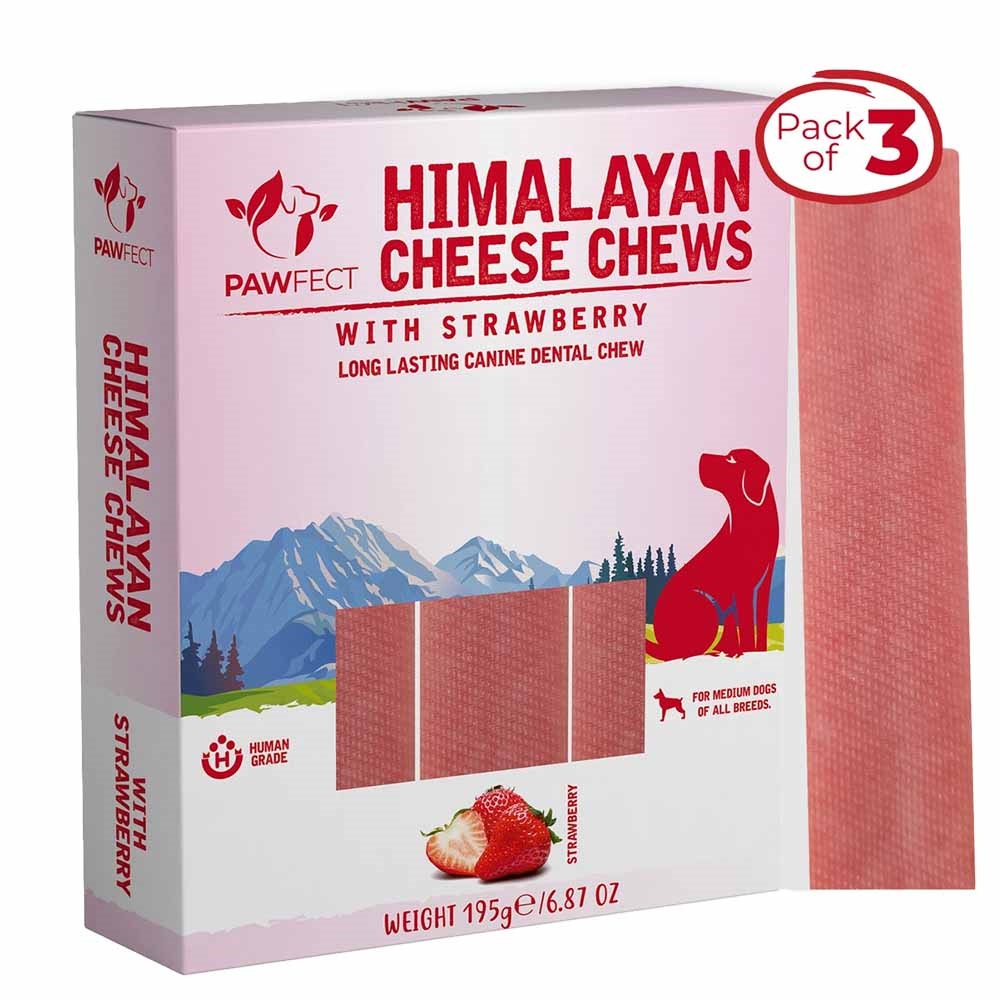 Pawfect Himalaya Yaki Oste Ben med Jordbær MEDIUM 3 x 65g