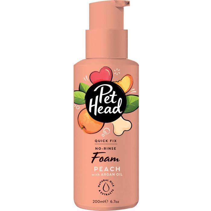 Pet Head Quick Fix Foam Tørshampoo Til Hunden med Fersken 200ml