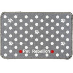 Pet Rebellion Dinner Spiseunderlag Dotty Grey