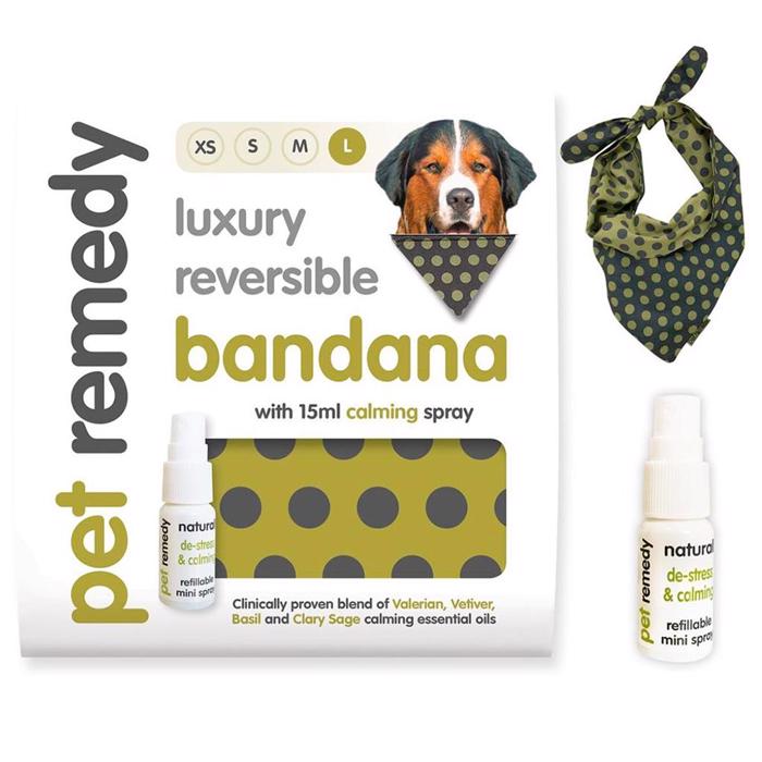 Pet Remedy Luxury Reversible Calming Kit Bandana + 15ml spray - DATOVARER