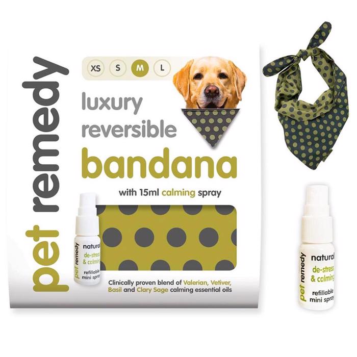 Pet Remedy Luxury Reversible Calming Kit Bandana + 15ml spray