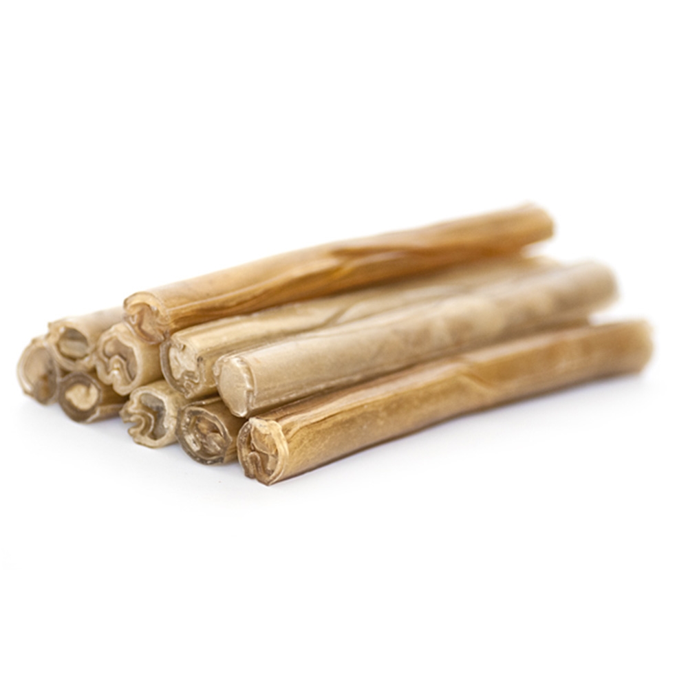 Politistave af Naturligt Oksehud Med God Tyggetid 20x2cm 10stk