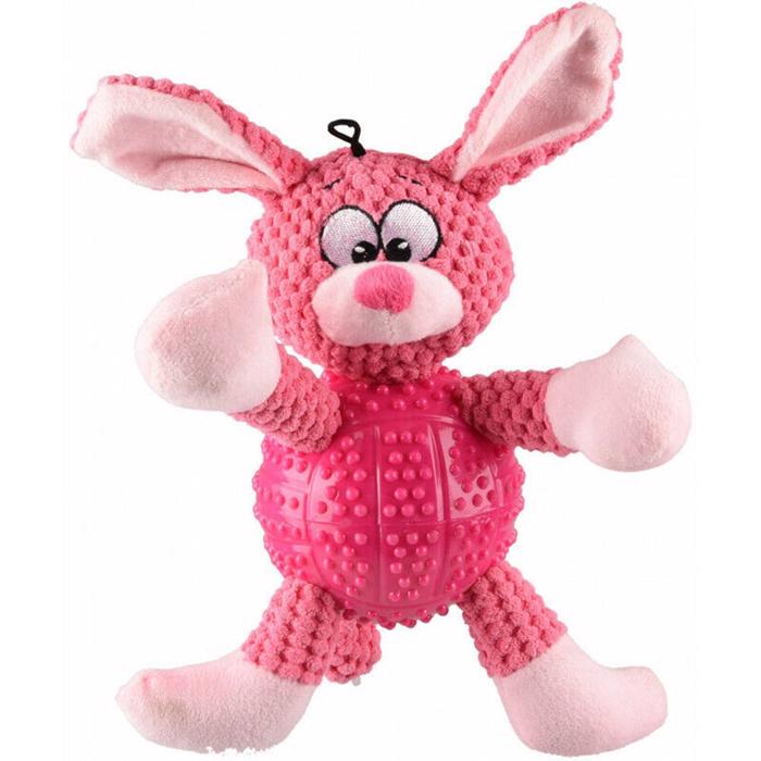 Flamingo HundeLegetøj Rabbit Hi Bess Sjov Kanin i TPR 32cm