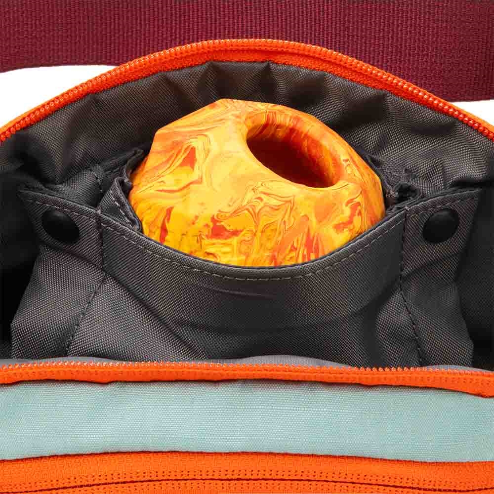 RUFFWEAR Home Trail Hip Pack, verstelbare schoudertas en riemtas voor het uitlaten van de hond, heuptas, traktatiezakje en draagtas voor hondenpoep, heliotroop, paars