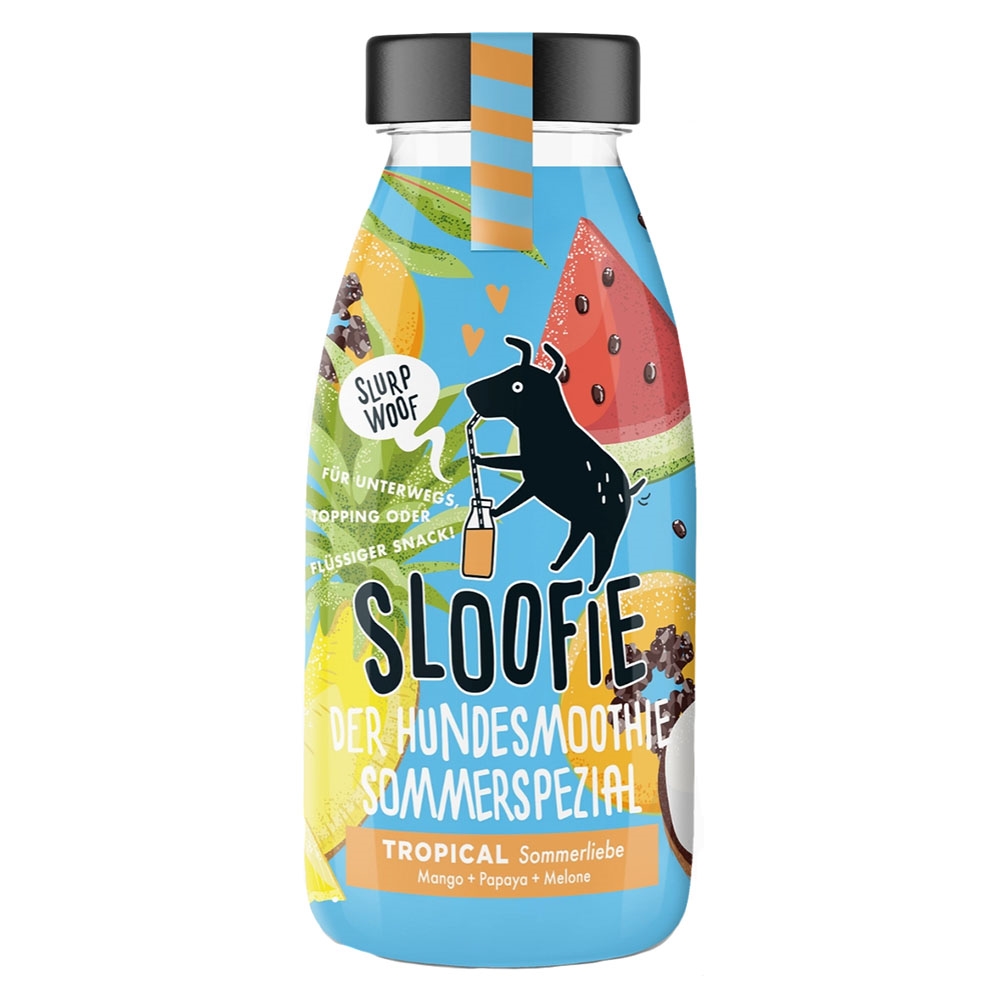Sloofie Hunde Smoothie 100% Vegansk Sommerspezial Tropical 250ml
