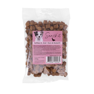 Snack It Softies Kornfrie Bløde Godbidder med And 200g