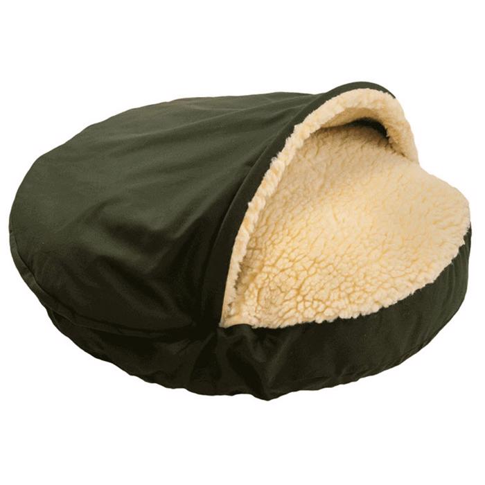 SnooZer Cozy Cave Hundehule STANDARD Design Olive