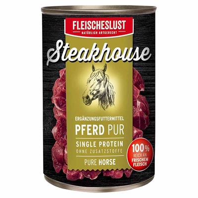 Fleischeslust Steakhouse Vådfoder Pure Hest 800g