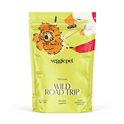 VeggiePet Banana Vegansk Hundesnack 100g