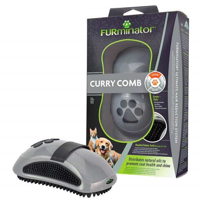 FURminator Currycomb Gummi Massagebørste Til Hund
