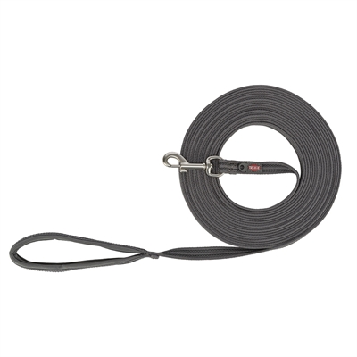 Trixie Fusion Sporline Til Hunden Gummibelagt Graphit Papaya 3 meter