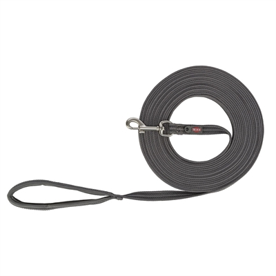 Trixie Fusion Sporline Til Hunden Gummibelagt Graphit 5 meter