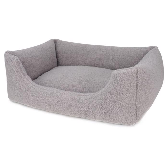 Hundeseng Design Teddy i Grå Medium 70x60 cm - SUPER TILBUD