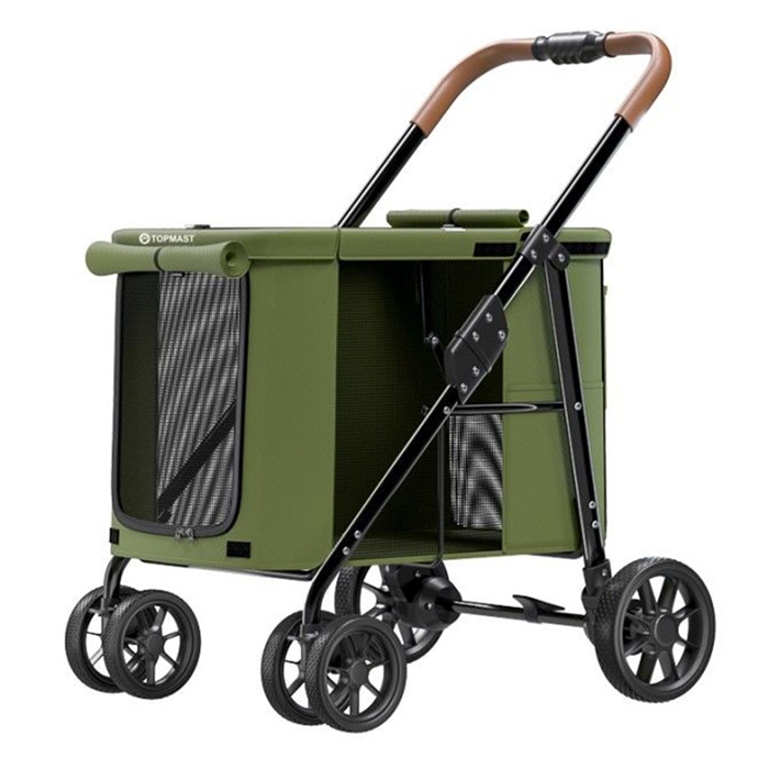 Topmast Free Life Hunde Klapvogn med 4 Hjul Til Max 25 Kg.