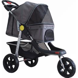 Buggy All Terrain Big Wheels En Første Klasses Klapvogn Til Hund Antracit