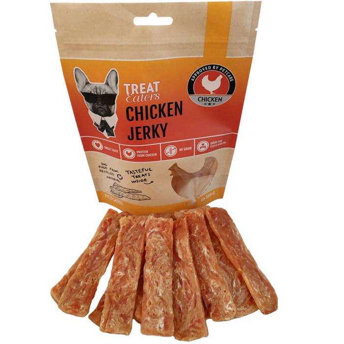 TreatEaters Chicken Jerky Kyllingeguf i Flade Stænger 180g