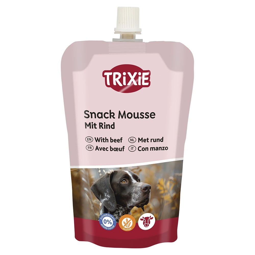 Trixie Snack Mousse med Okse i Klemmepose 200g