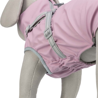 Regnjakke med indbygget sele