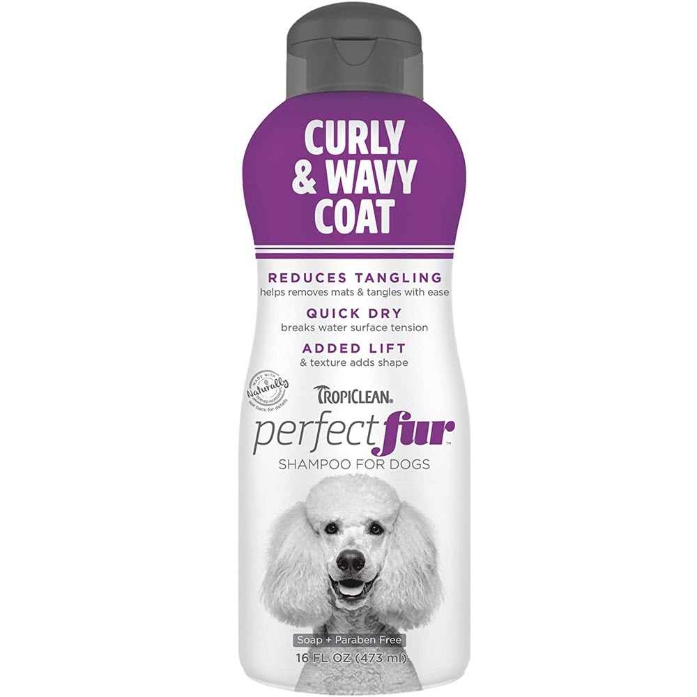 TropiClean Perfect Fur Curly Wavy Coat Shampoo