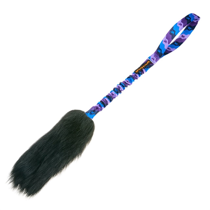 Tug-e-nuff WondaBaa Bungee Dummy med Fåreskind Lilla og Blå strop i 58cm