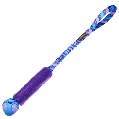 Tug-e-nuff Fauxtastic PowerBall Bungee Lilla Kunstpels med Dummy og Bold 63cm