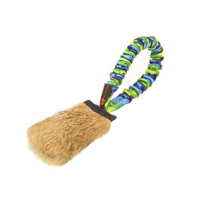 Tug-e-nuff Rabbit Skin Pocket Bungee Squeaker Grøn & Blå