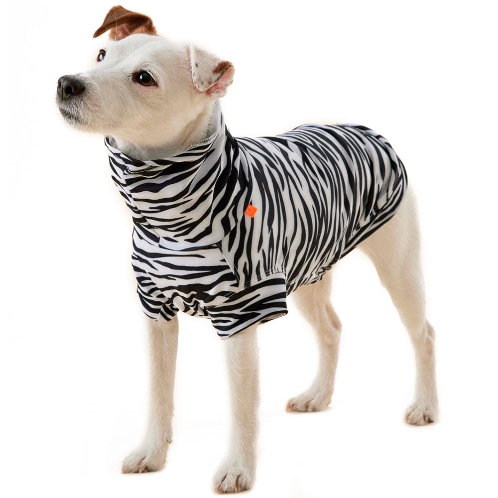 forbundet kondensator uddanne Paikka UV & Bug Shirt Zebradesign Til Hunden