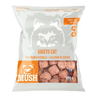 MUSH Cat Barf Frossen Råfoder Vaisto Hvid 800g