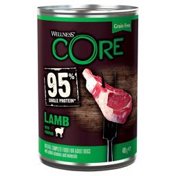 Wellness Core 95% Singleprotein Vådfoder Til Hunden Lamb 400g