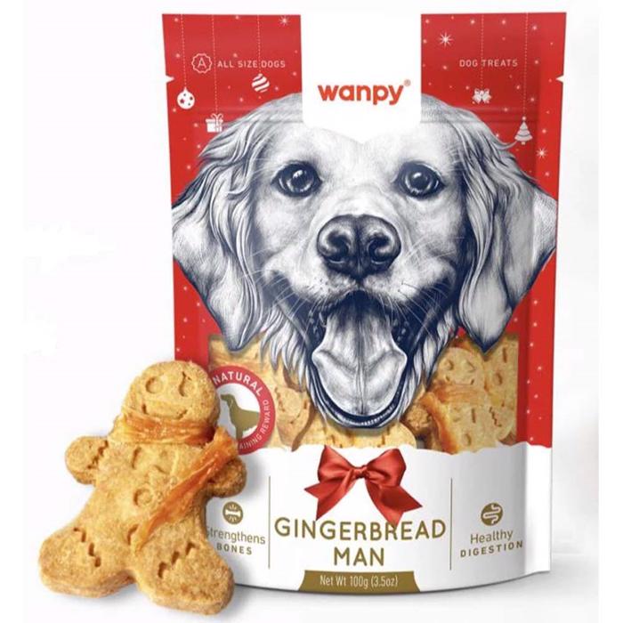 Wanpy Gingerbread Jule Hundekiks 100g