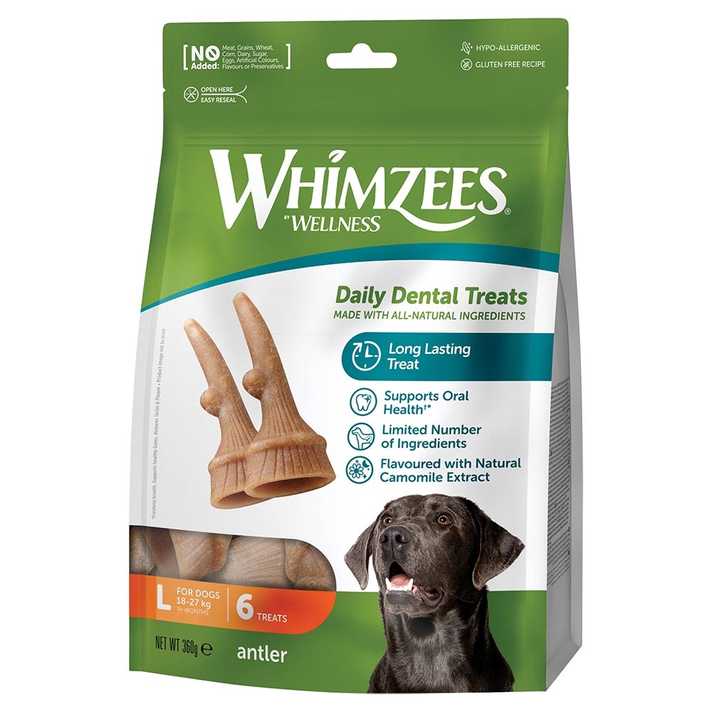 Whimzees Antler Stazak - Hondensnacks - 12 stuks Medium