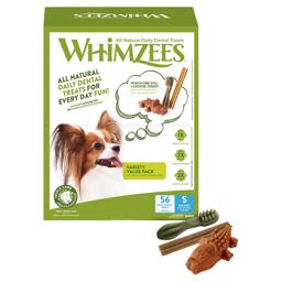 Whimzees Variety Snack Box 56 stk. Tandrensende Tyggesnacks SMALL