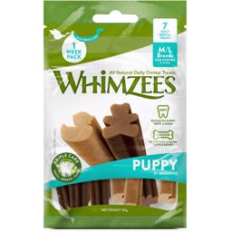 Whimzees Dental Tyggeben Til Hvalpe 7 stk M/L WeekPack