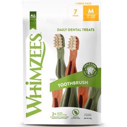 Whimzees Dental Tandbørste Tyggeben 1Week Pack MEDIUM 7stk