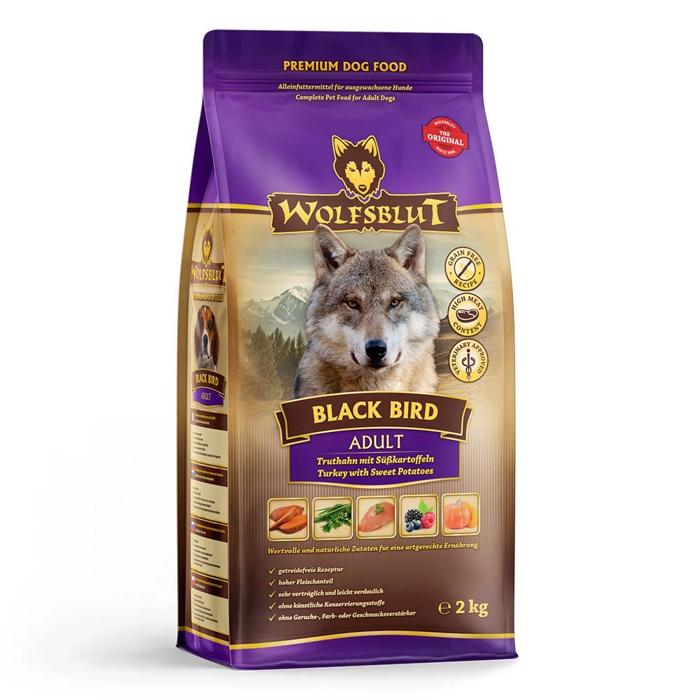 Wolfsblut Hundefoder Til Voksne Hunde Black Bird med Kalkun 2 Kg